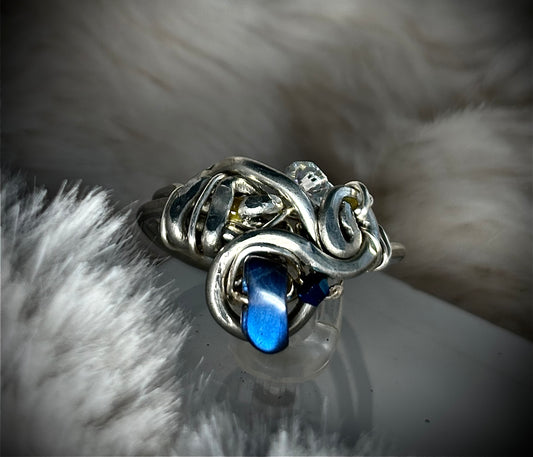 Labradorite ring: inner light 