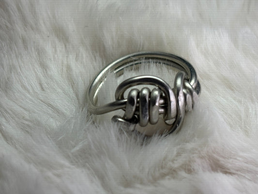 Silver talisman ring of good luck