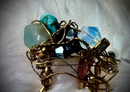 Gemstone ring: Mermaid treasure