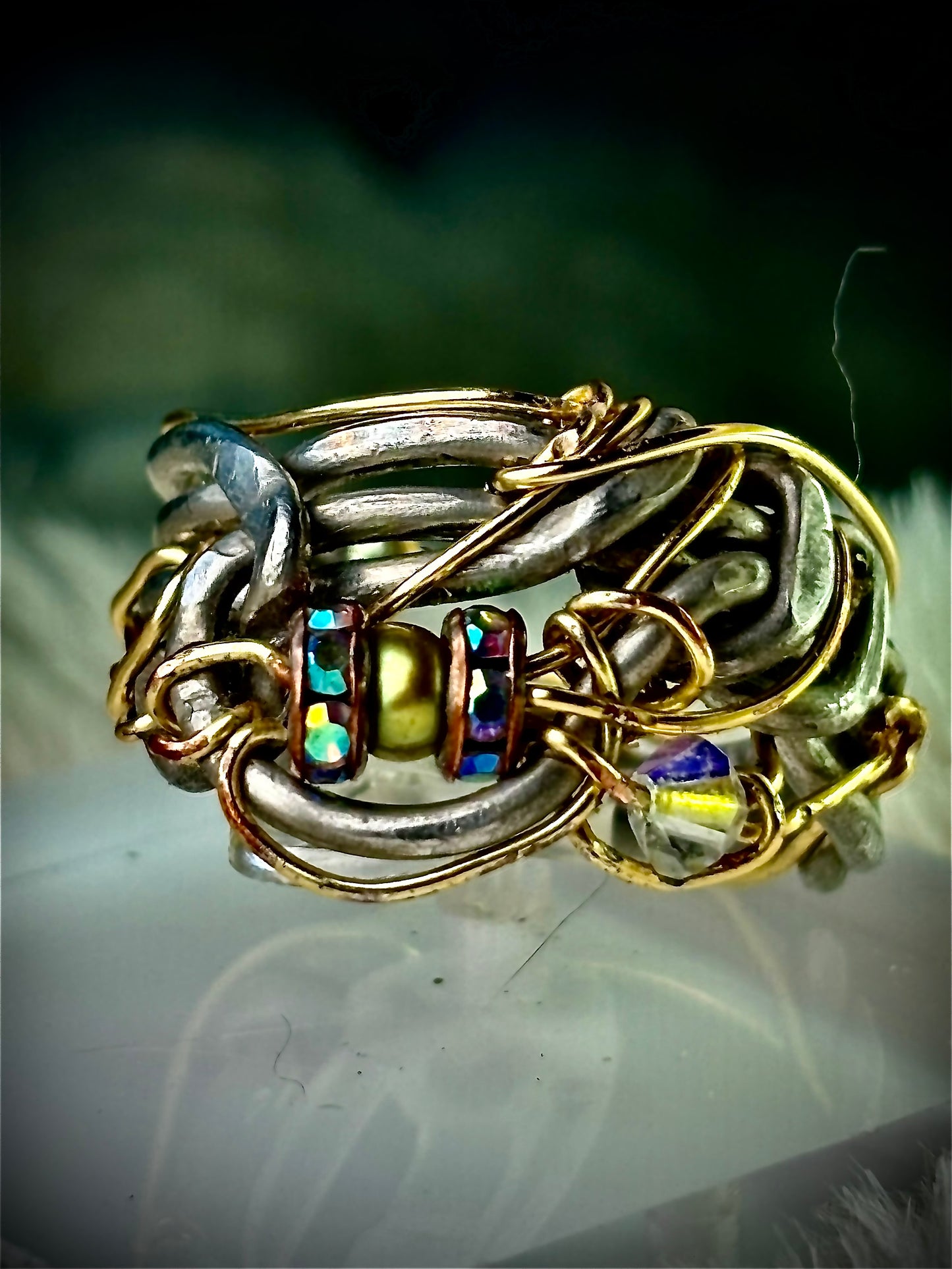 See pearl and silver ring:  CALM, AND CHAOS 