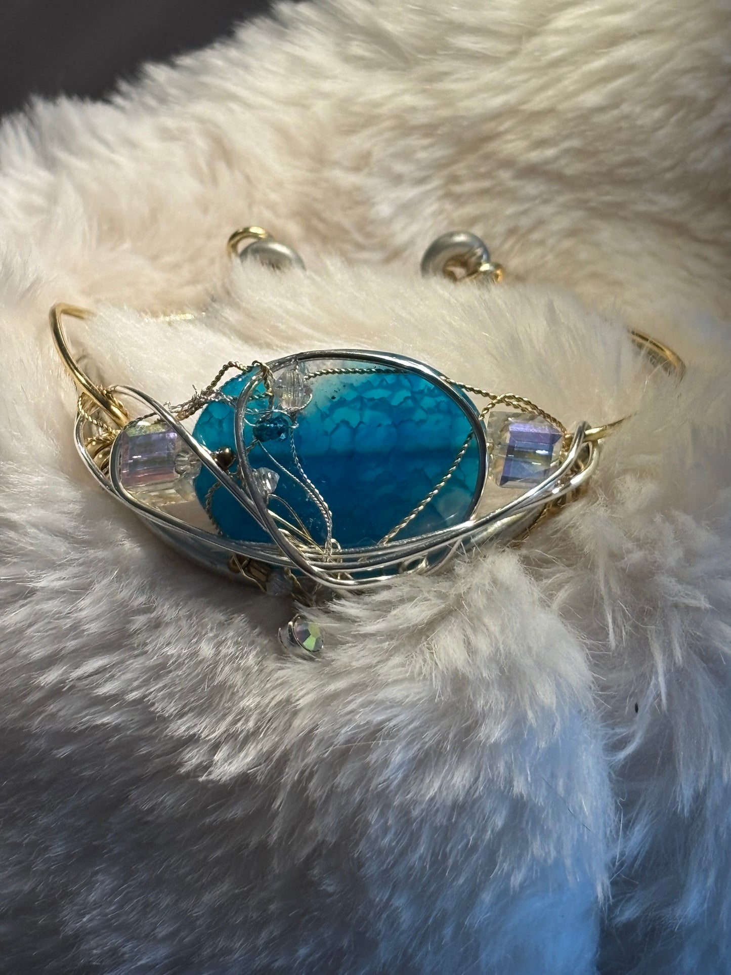 Blue Agate Bracelet: