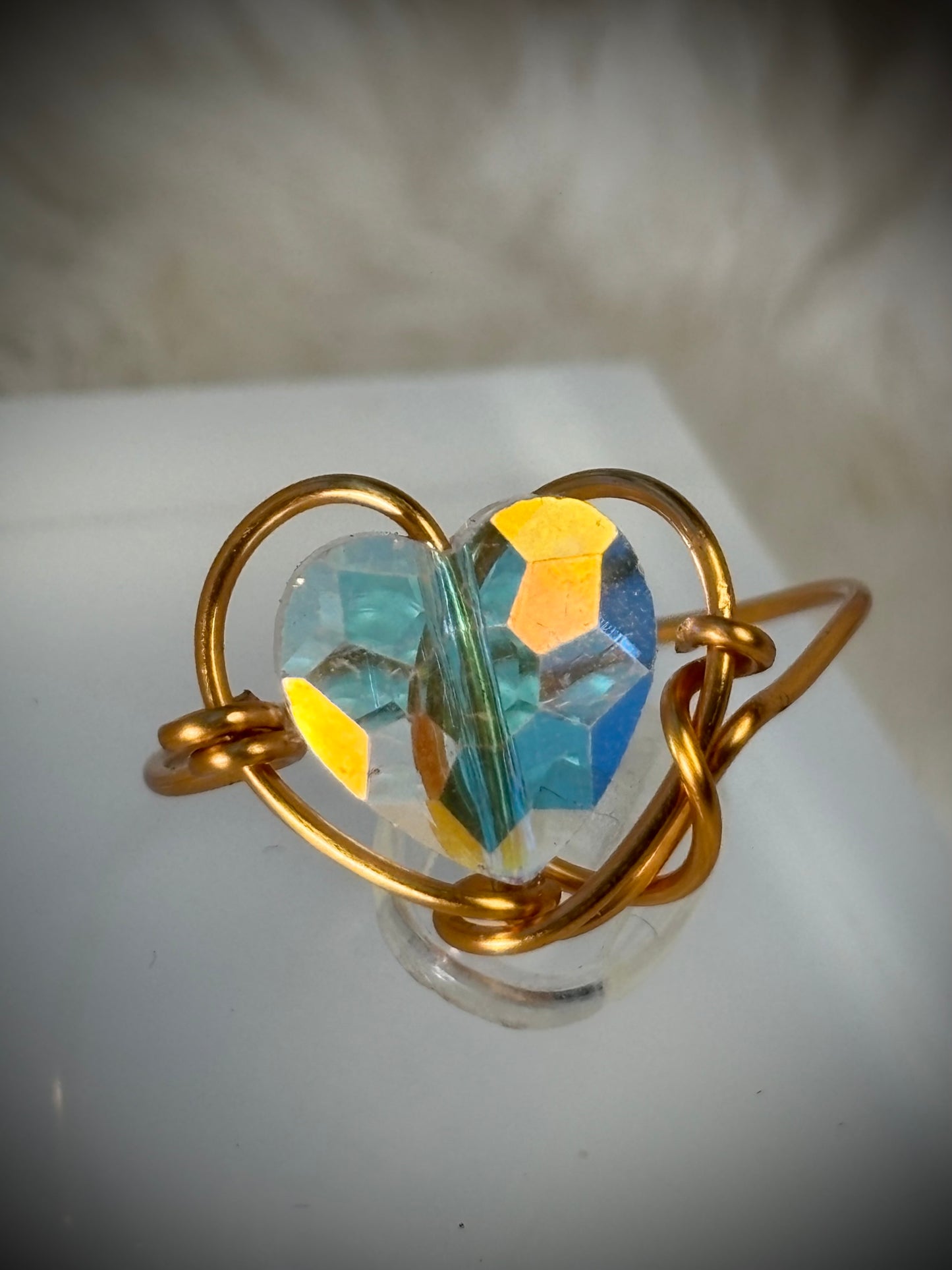 Follow Your Dreams: crystal heart ring 