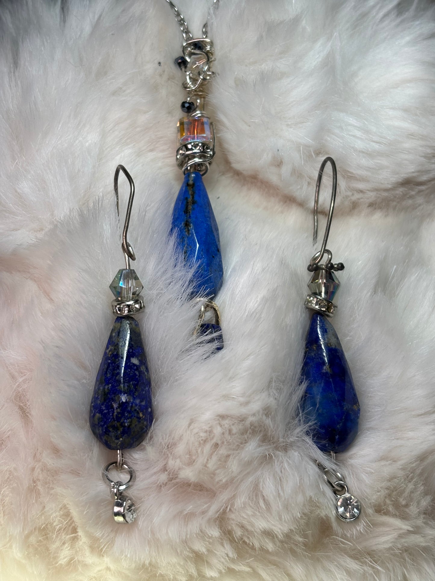 Queen of the night sky: lapis earrings (set available)
