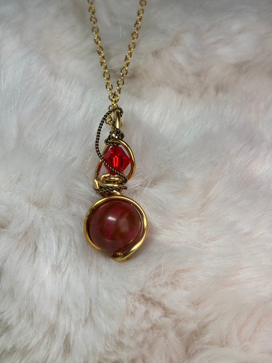Ember Rise: Sunstone pendant (set available)