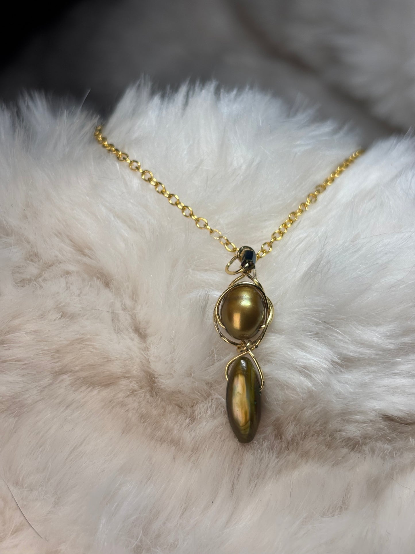 Pearls of the Sea: Sea Pearl pendant, (set available)