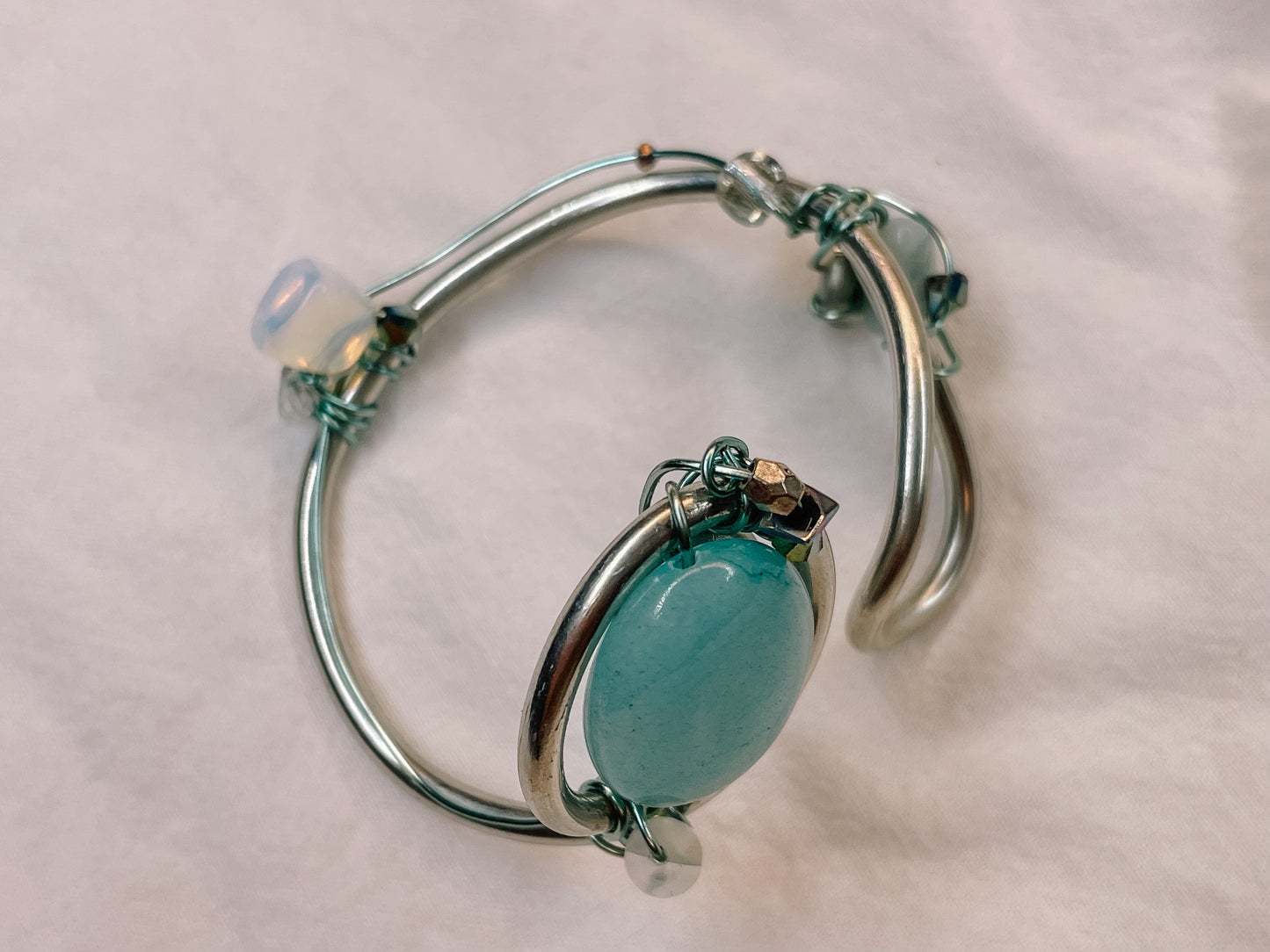 Larimar Moonstone Bracelet