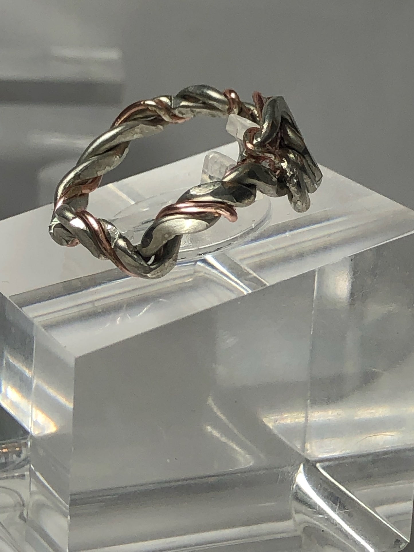 Silver knot ring