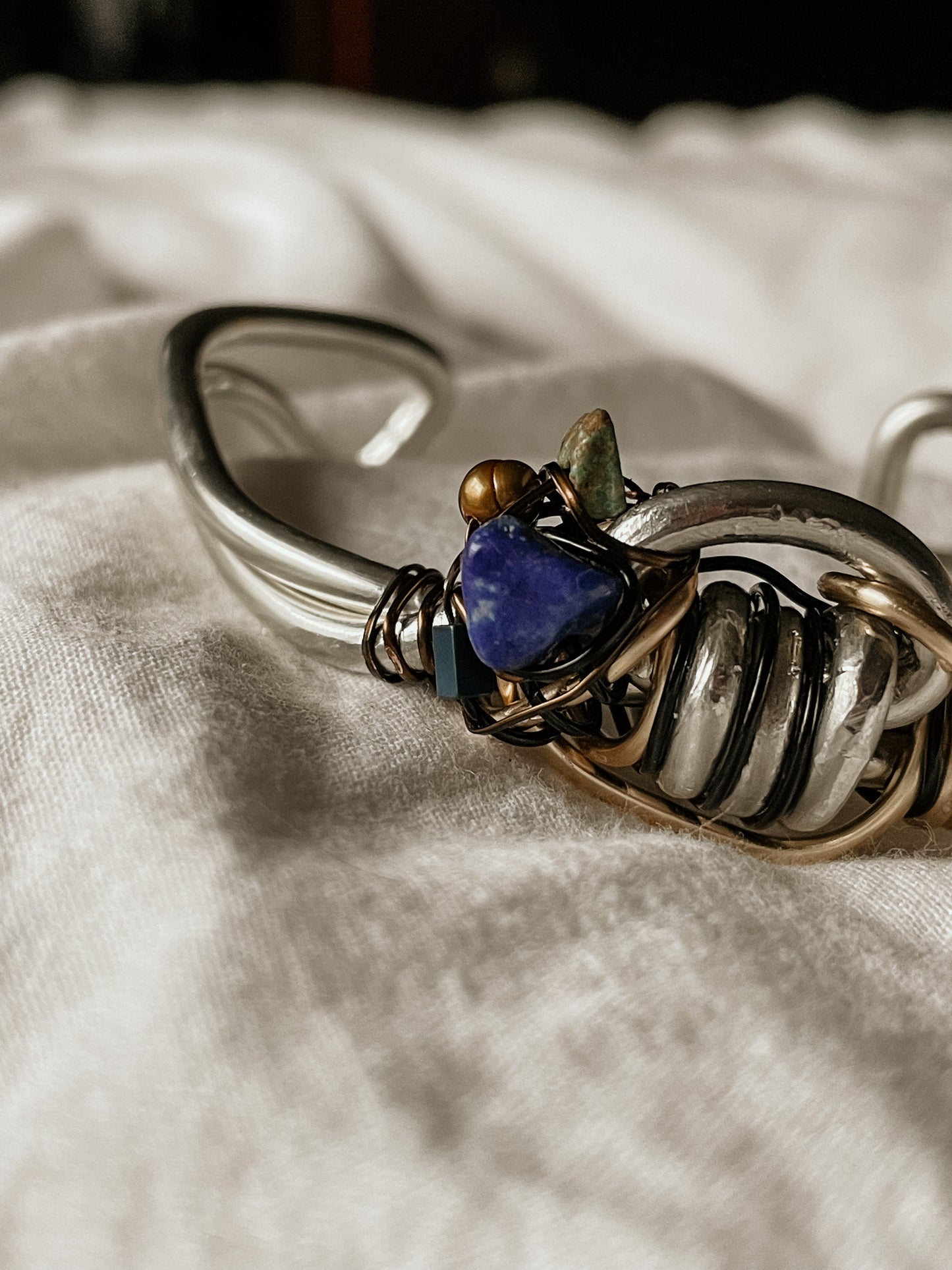 Lapis strength bracelet