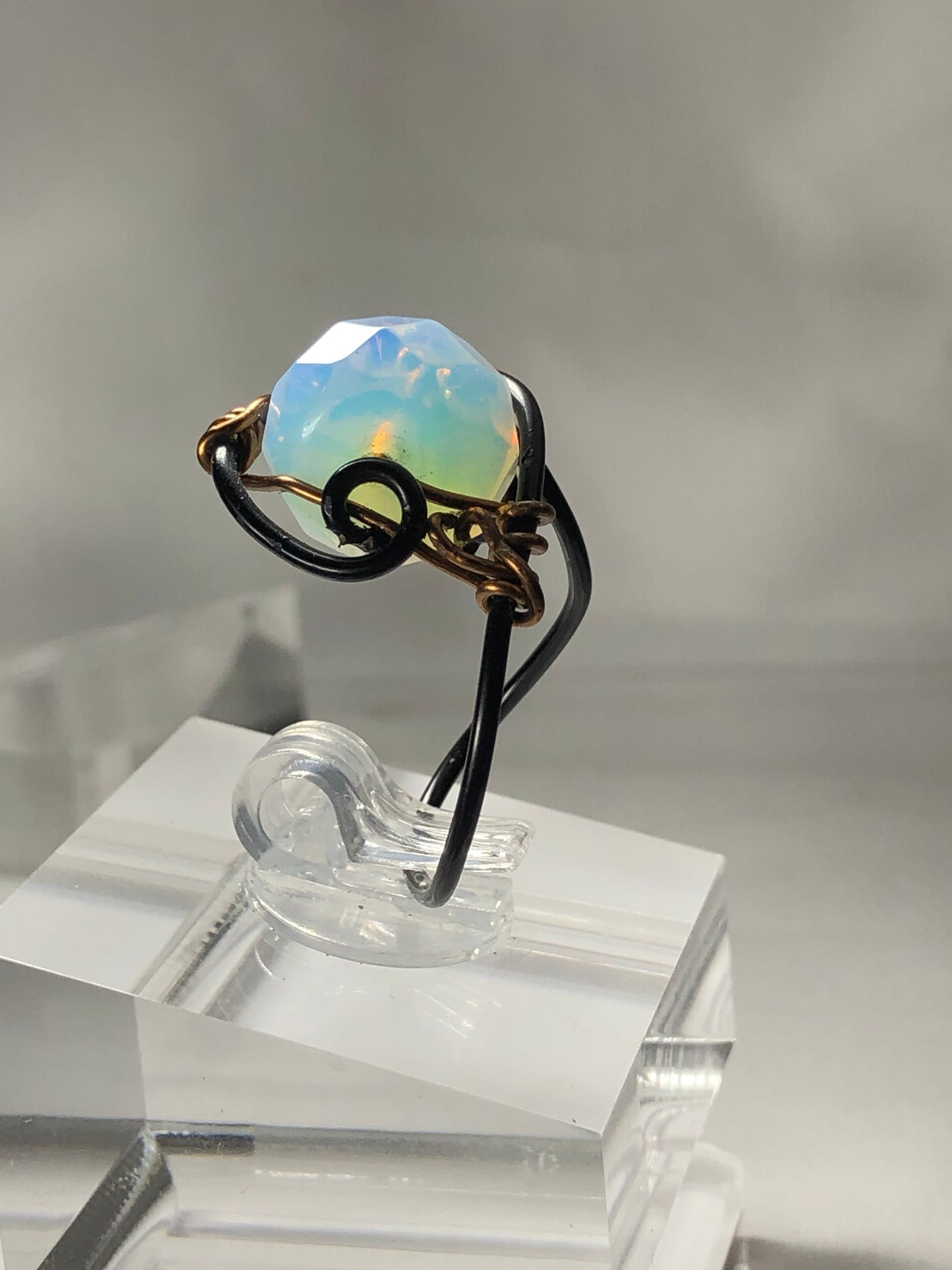 Moonstone Spiral Ring