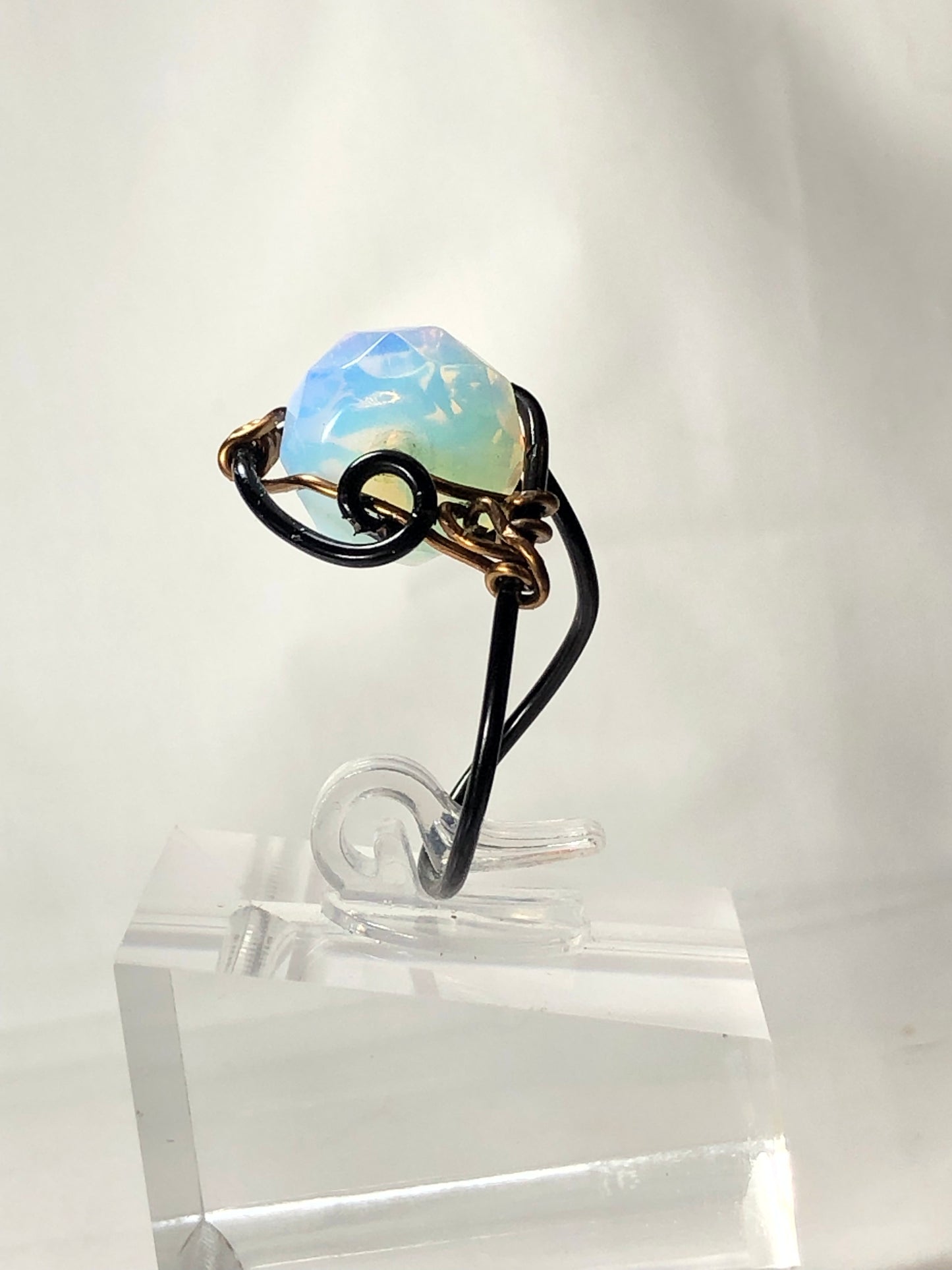 Moonstone Spiral Ring