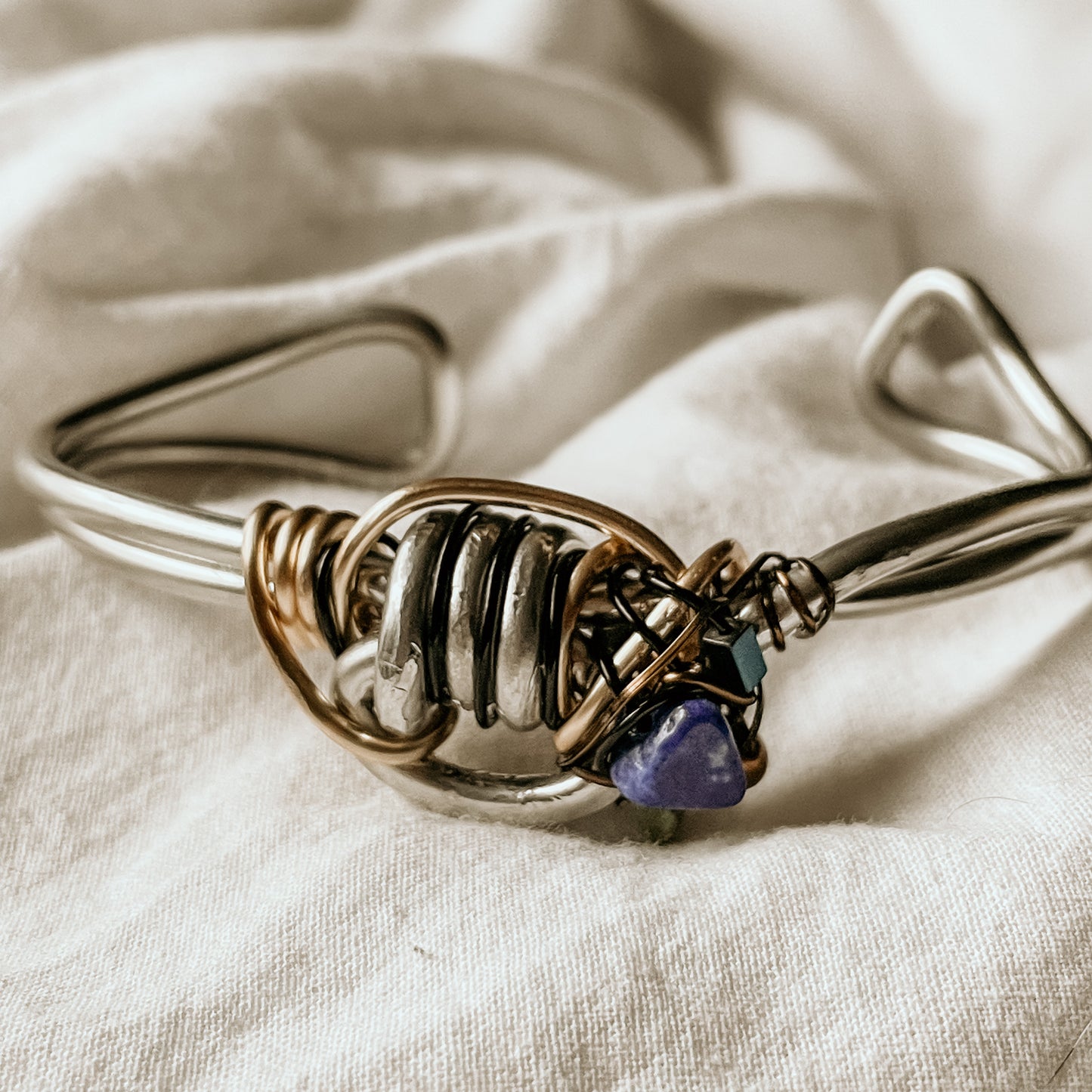 Lapis strength bracelet