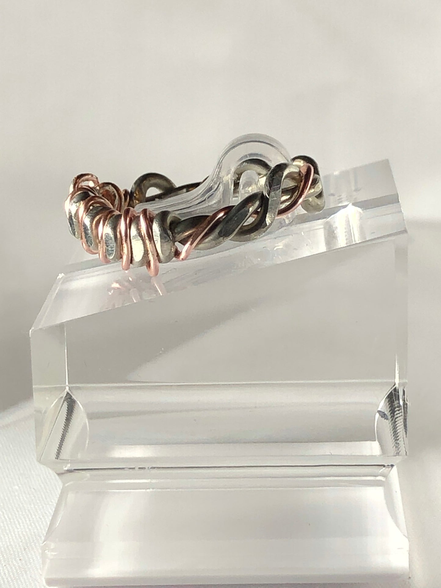 Rose gold & Silver ring