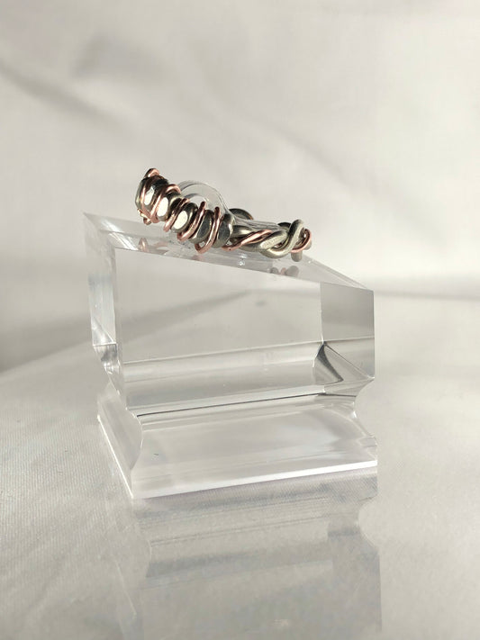 Rose gold & Silver ring