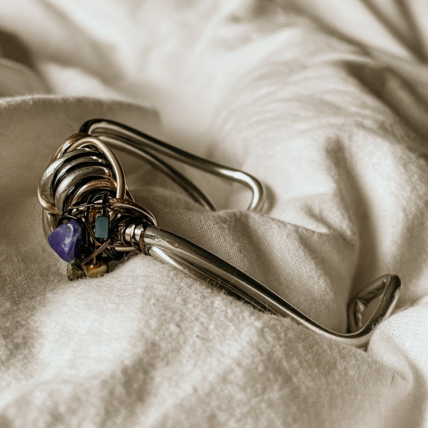 Lapis strength bracelet