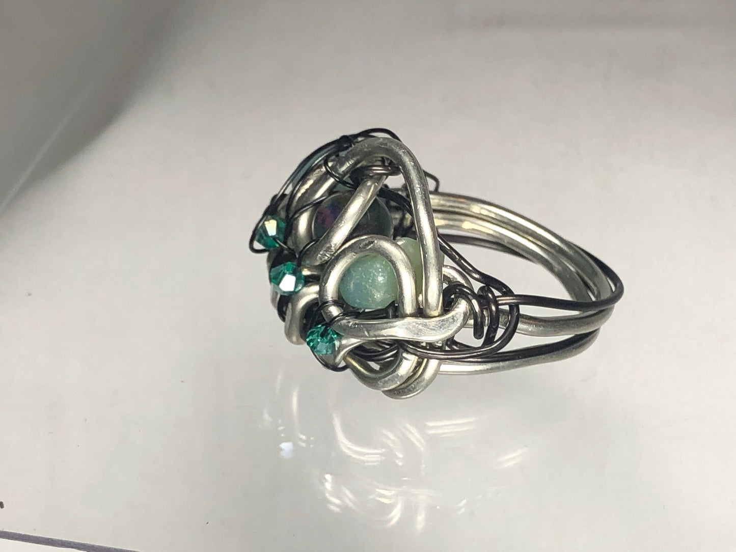 Larimar & Tiger Eye Ring
