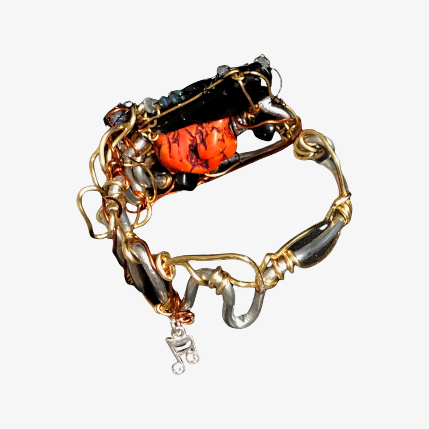 Red turquoise bracelet