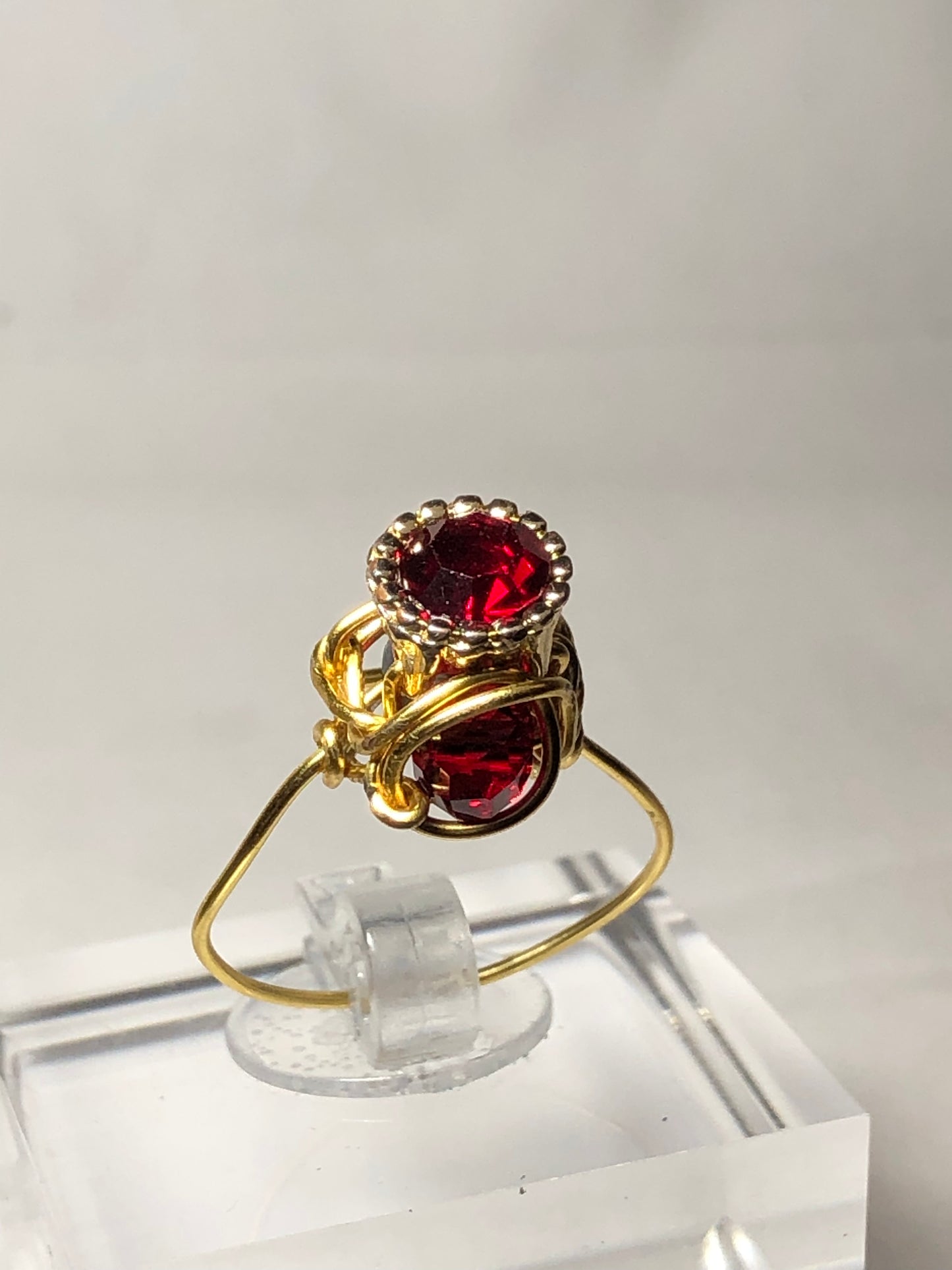 Ruby with black Pearl