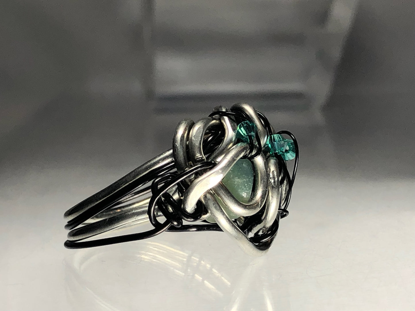 Larimar & Tiger Eye Ring