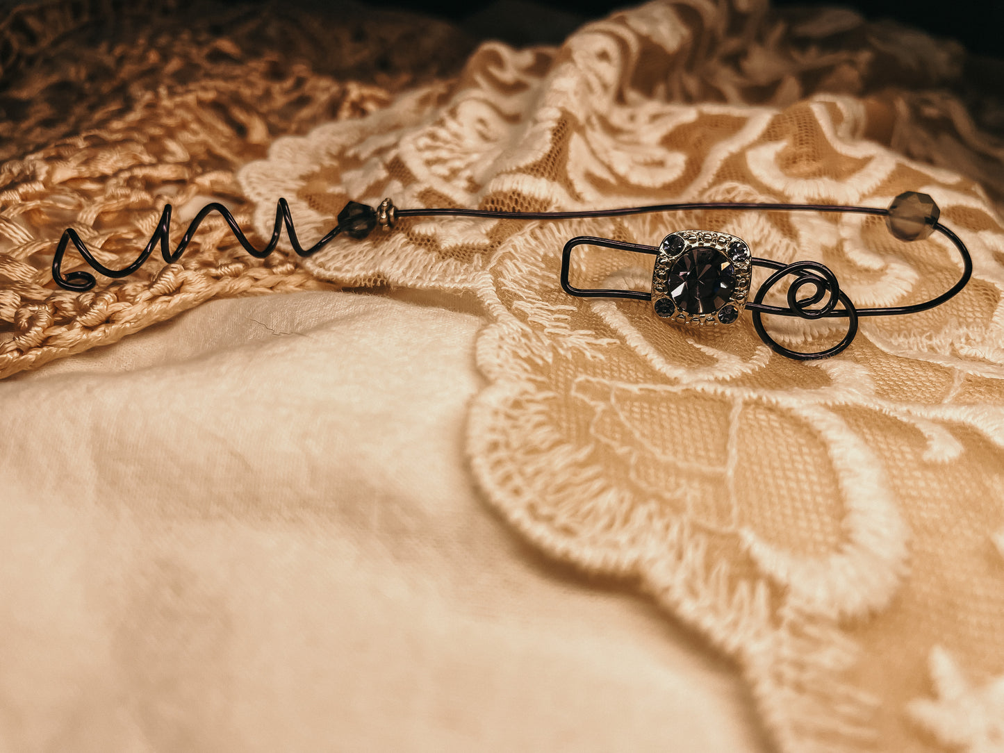 Amethyst Rhinestone Earcuff