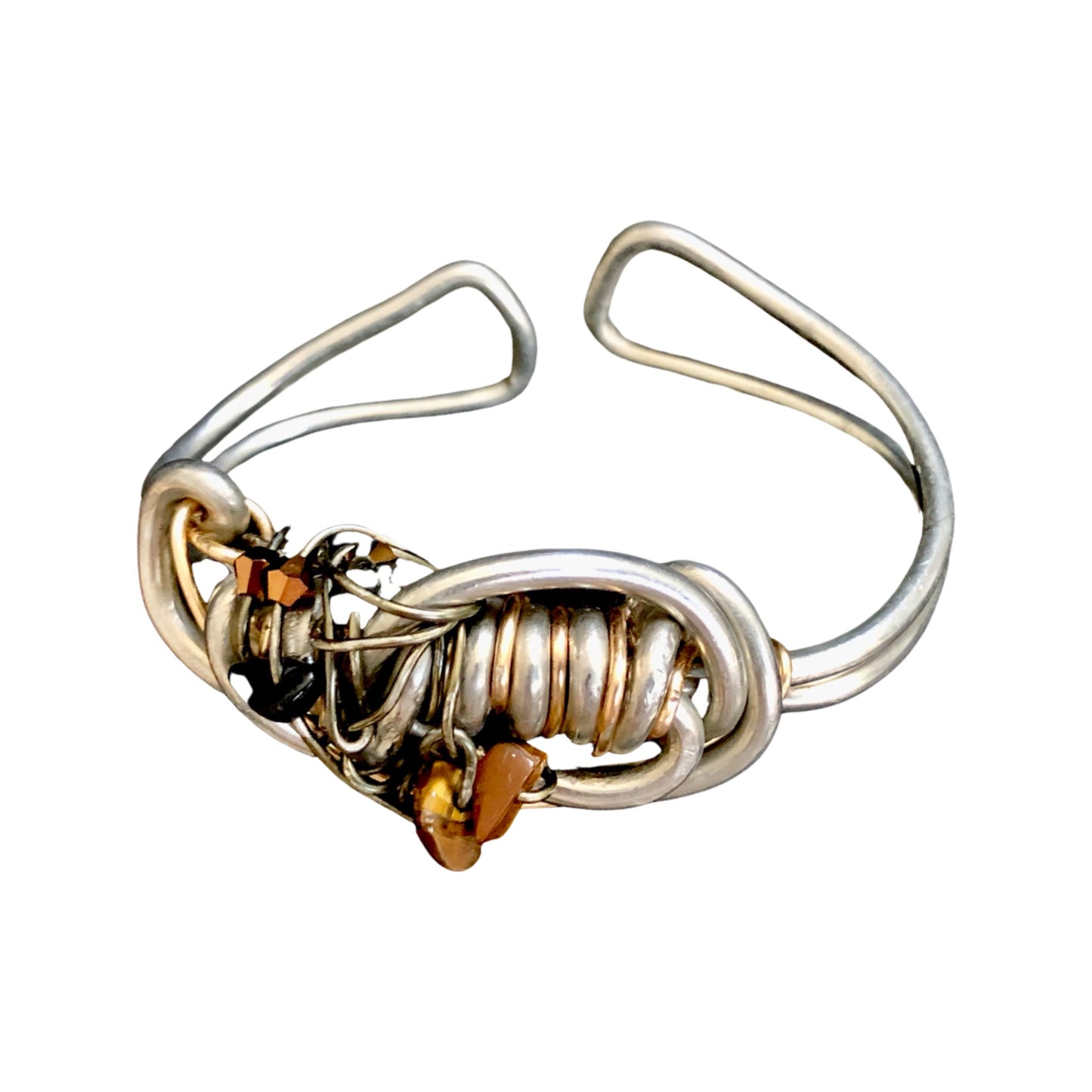 Tiger eye scroll bracelet