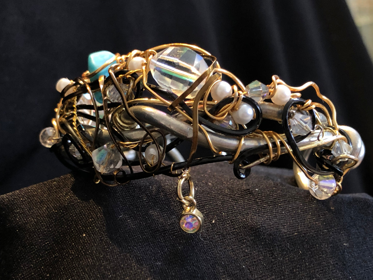 Crystal turquoise bracelet