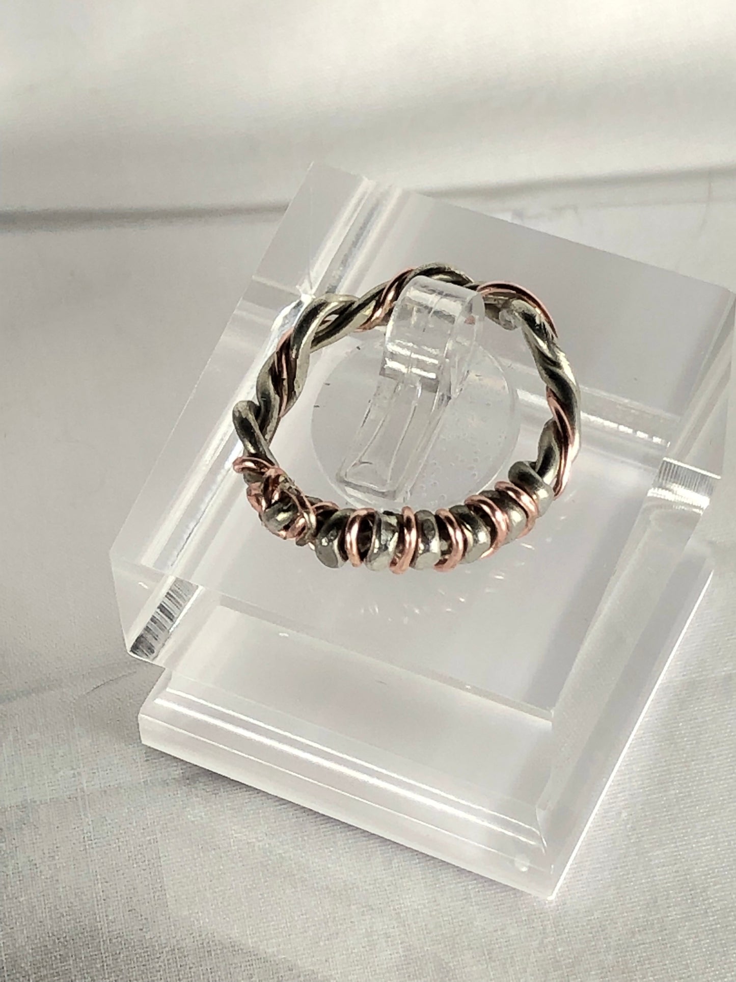 Rose gold & Silver ring