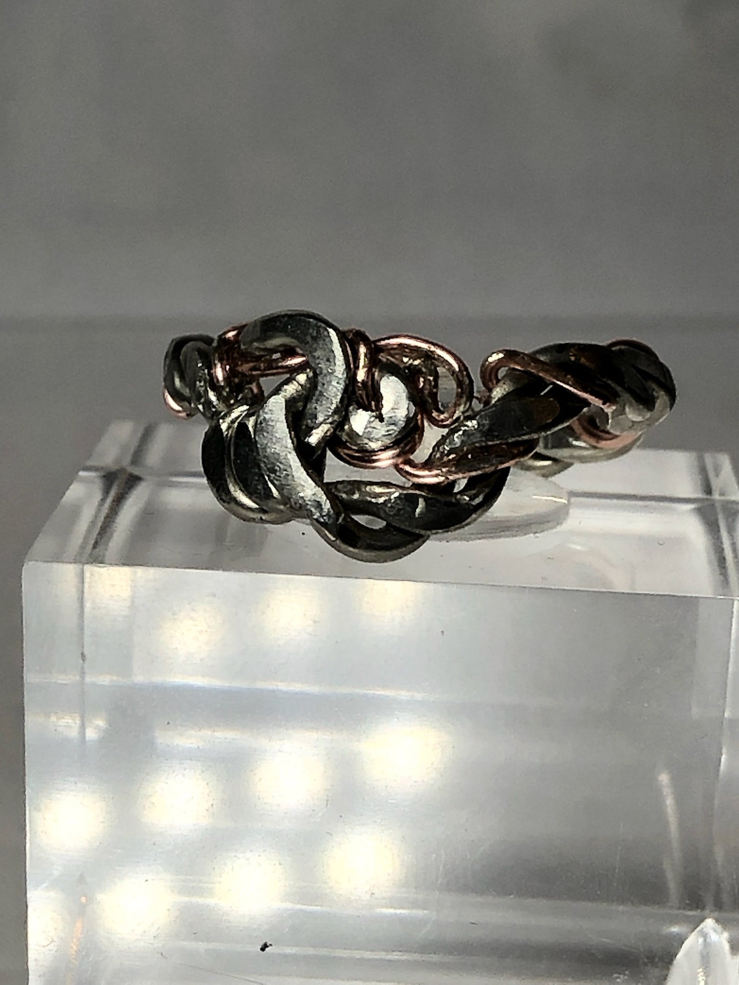 Silver knot ring