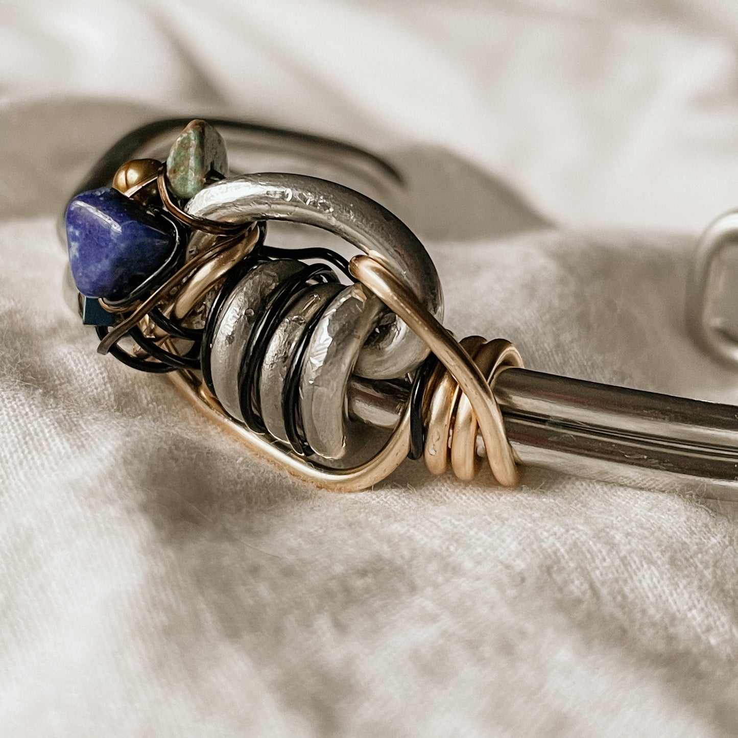 Lapis strength bracelet