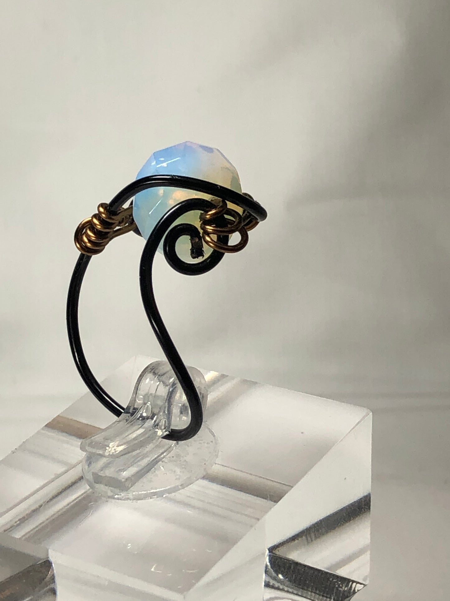 Moonstone Spiral Ring