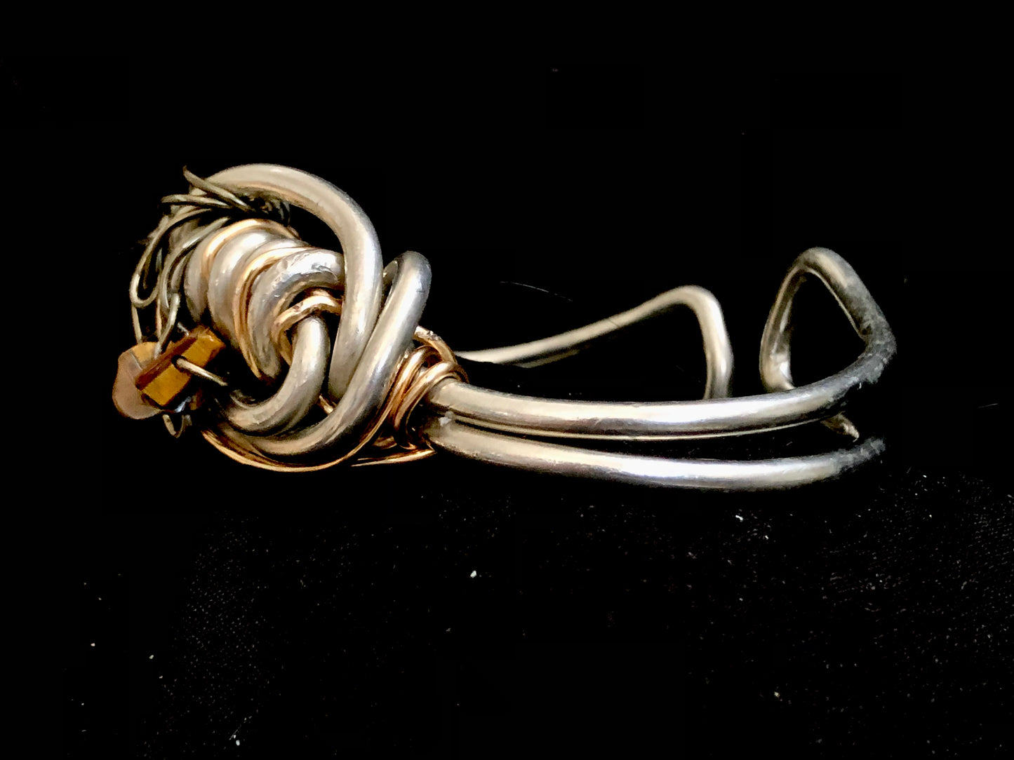 Tiger eye scroll bracelet