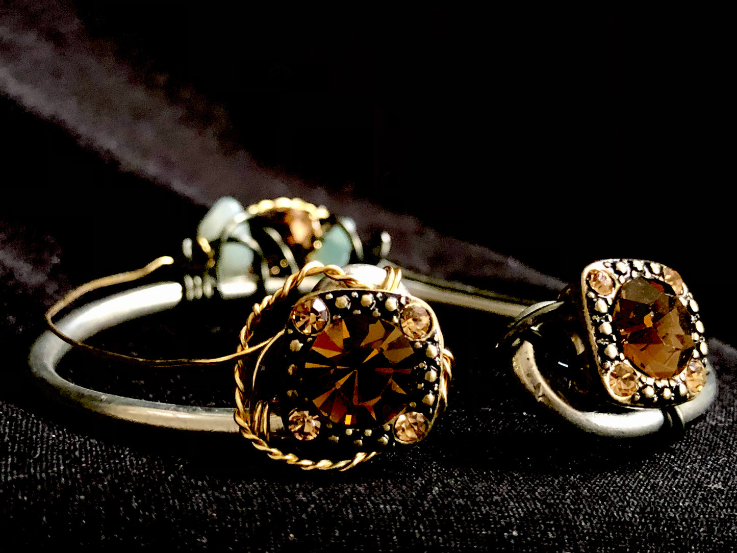 Topaz Rhinestone Bracelet