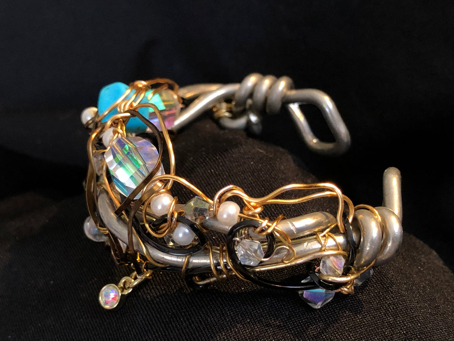 Crystal turquoise bracelet