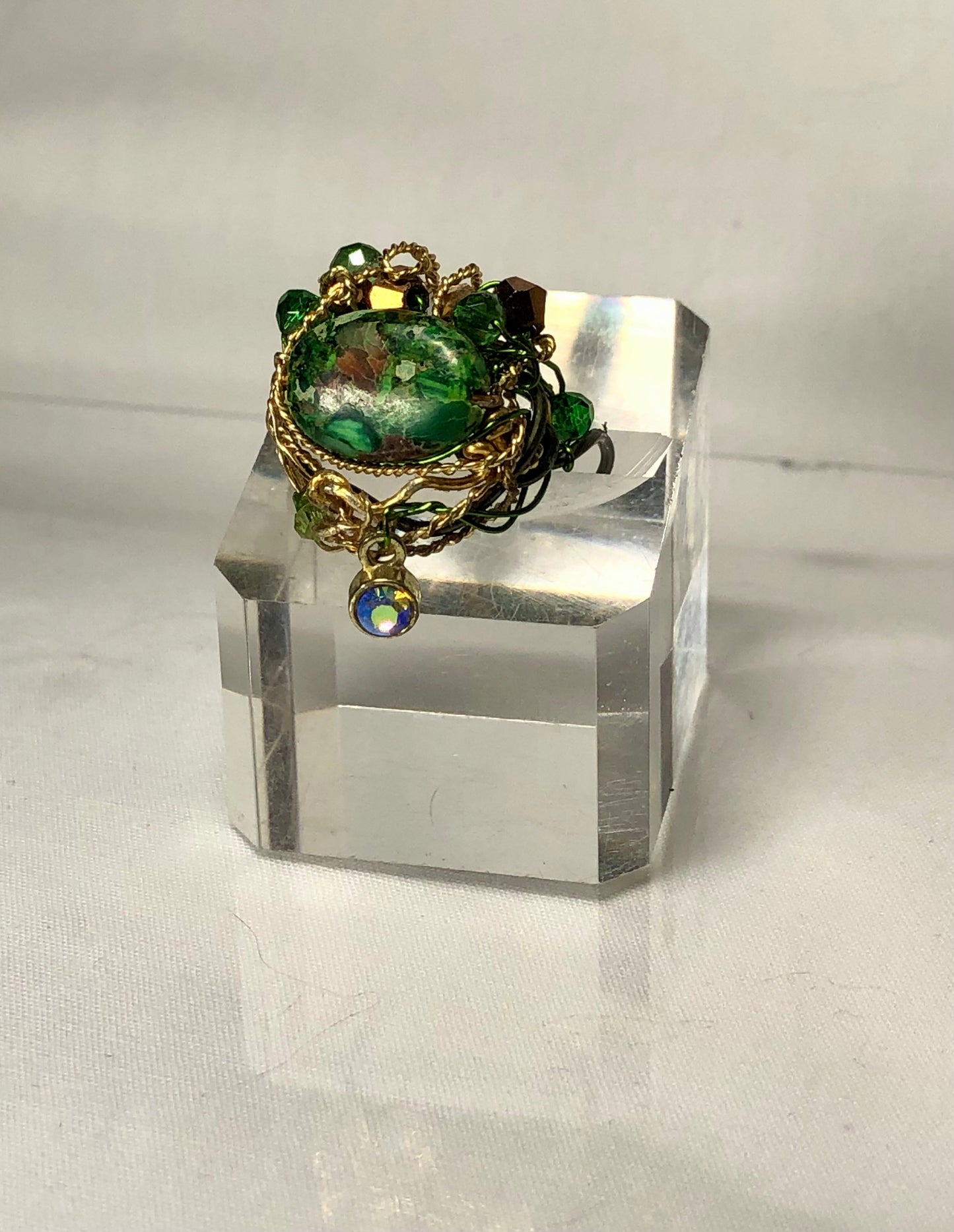 Green turquoise ring