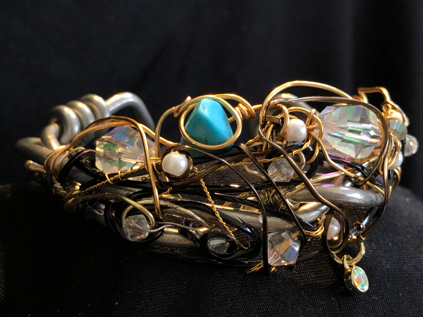 Crystal turquoise bracelet