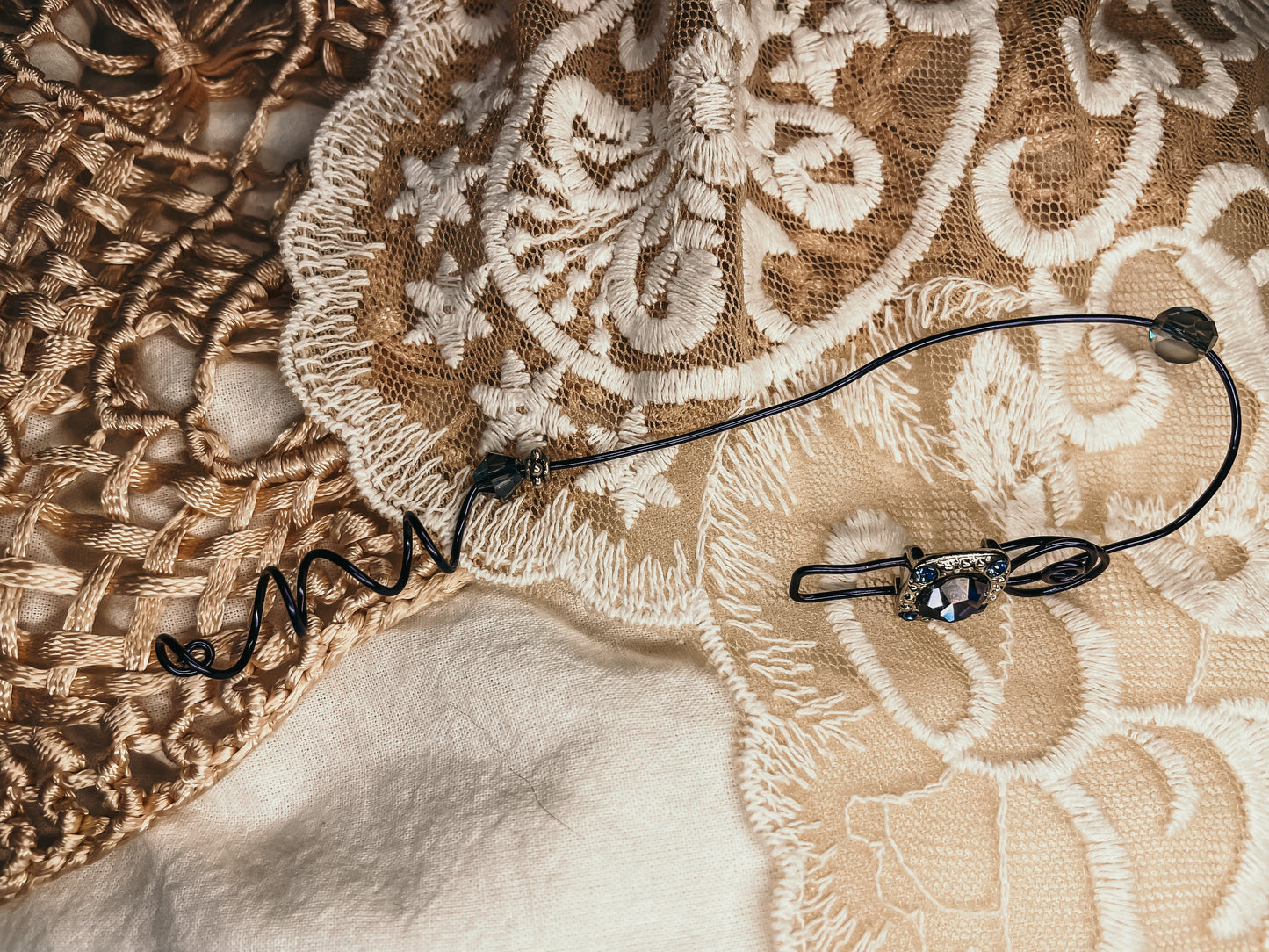 Amethyst Rhinestone Earcuff