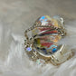 Crystal ring in silver: luminous radiance ￼￼