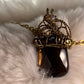 The Velvet Heirloom: vintage topaz pendant (set available)￼