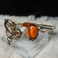Carnelian Bracelet: Golden Focus