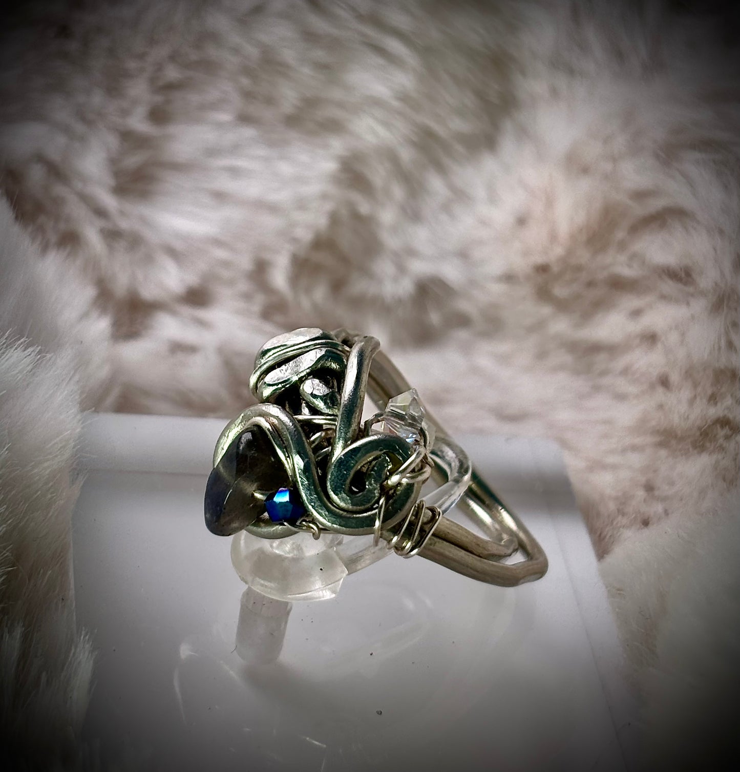 Labradorite ring: inner light ￼