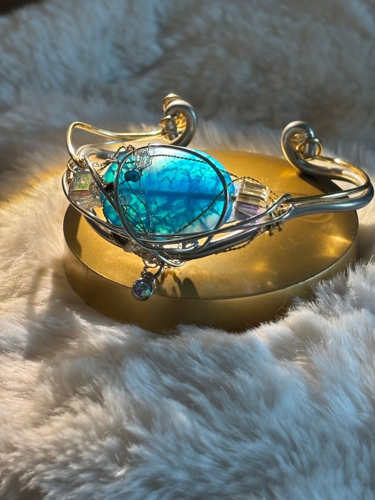 Blue Agate Bracelet: