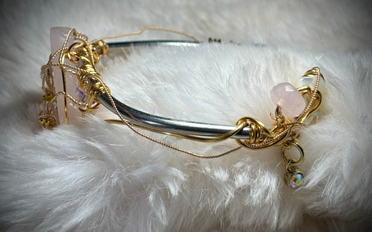 Rose Quartz Bracelet: Crown of the Rose Court