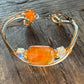Carnelian Bracelet: Golden Focus