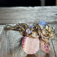 Dragon Vein Agate, Amethyst, Moonstone Bracelet:    DRAGON RIDER