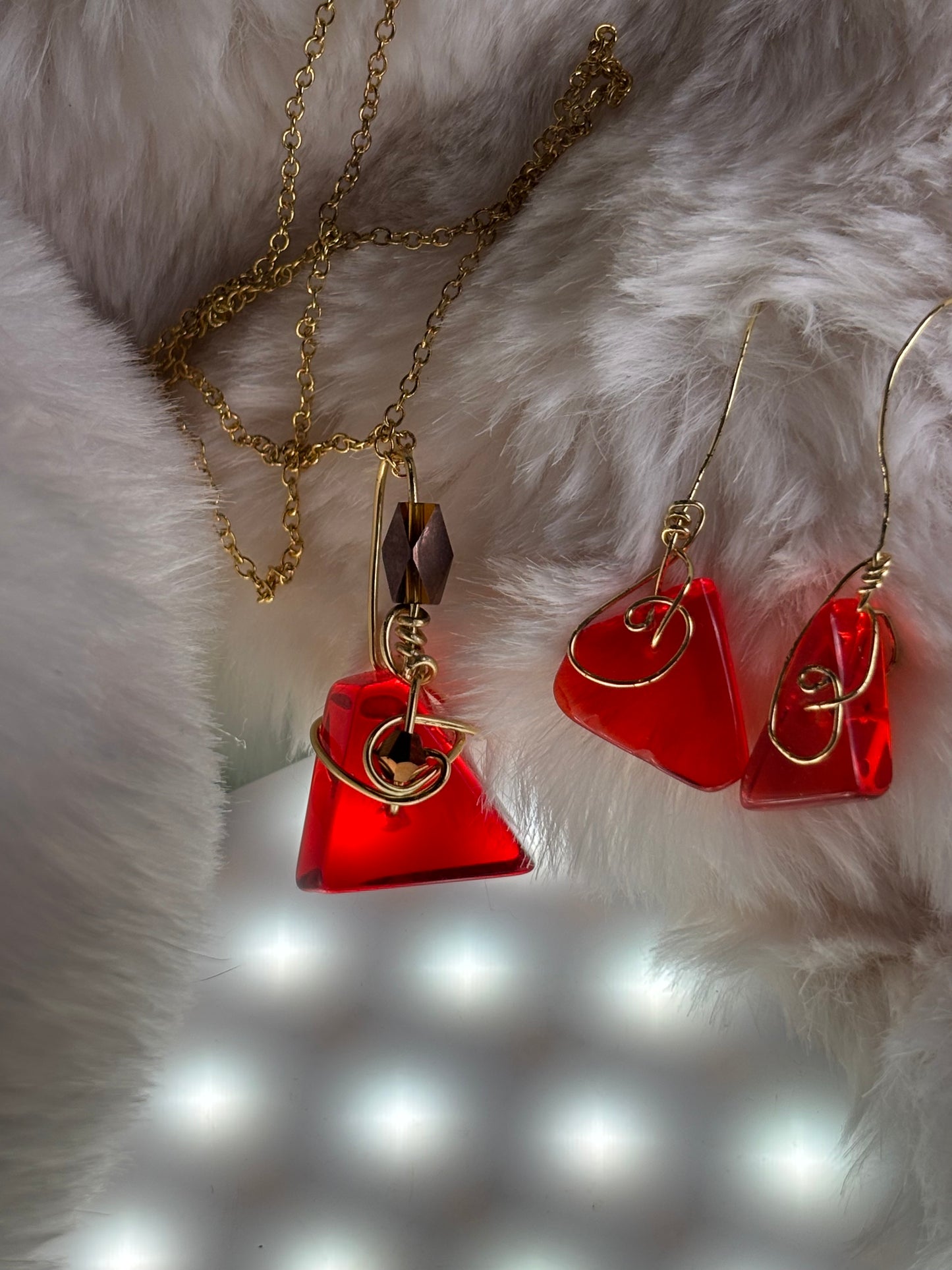 Fire drop: candy collection: pendant (set available)￼