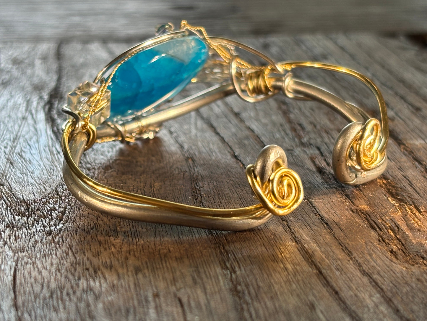 Blue Agate Bracelet:
