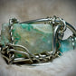 Madagascar Sea Agate and Larimar Bracelet: Ocean Warrior