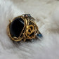 Mahogany obsidian ring ￼: grounded fire
