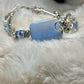 Blue lace agate and Crystal bracelet: Crystal Calm￼
