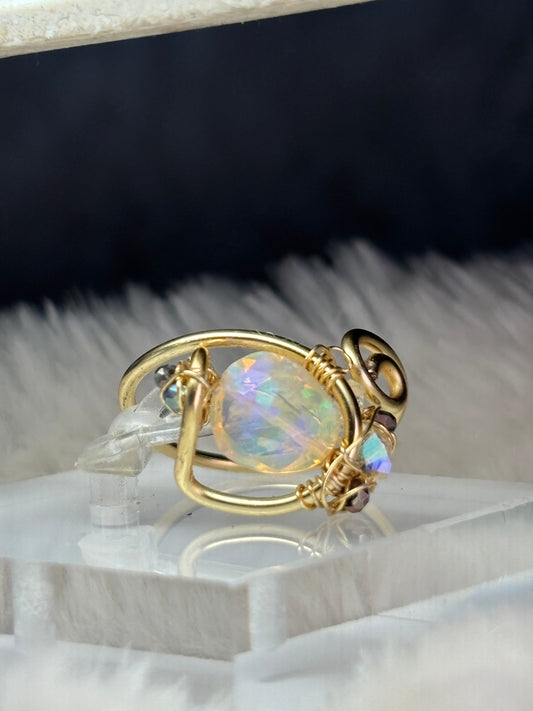 Opal ring: quiet wonder ￼