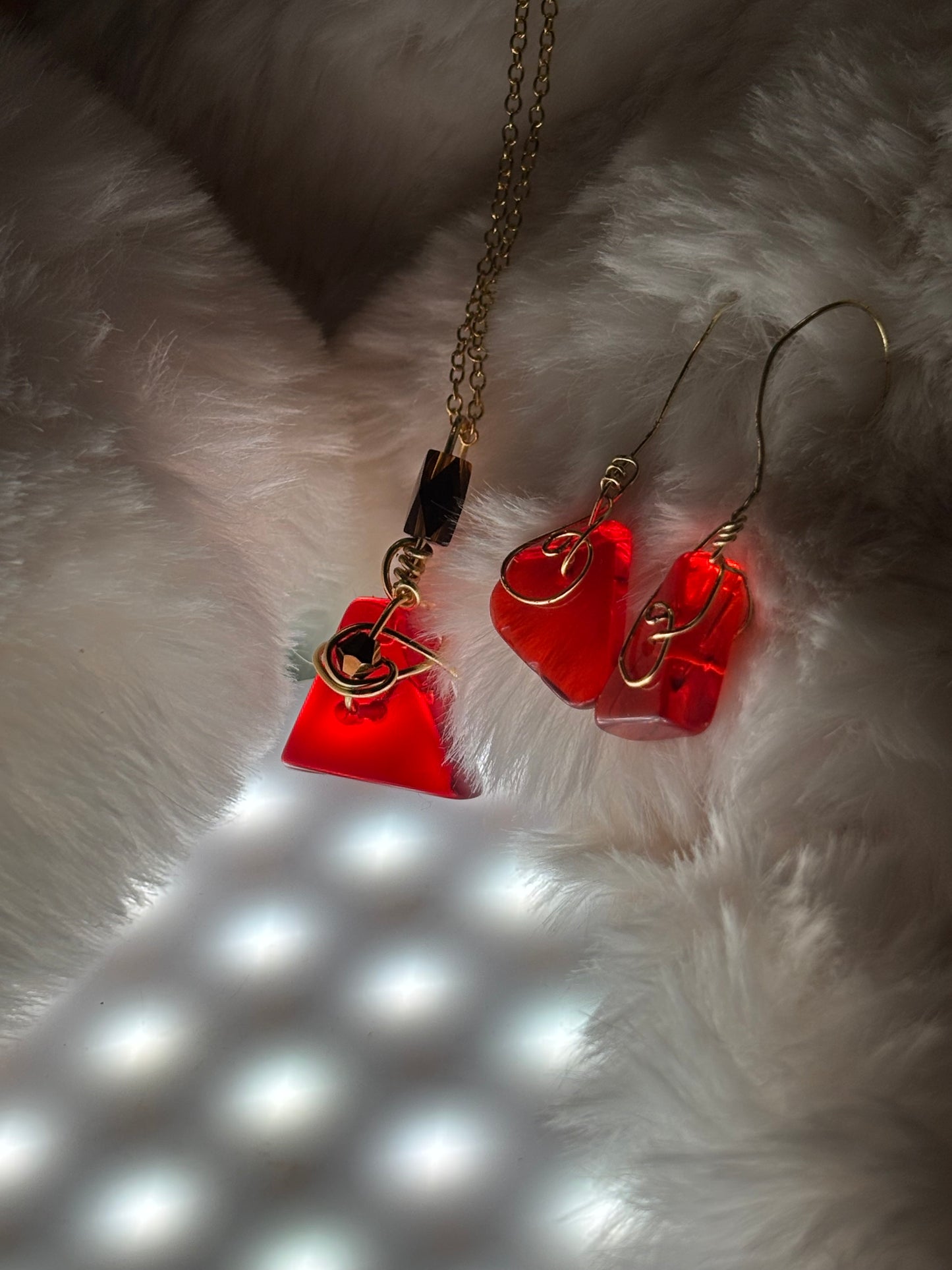 Fire drop: candy collection: pendant (set available)￼
